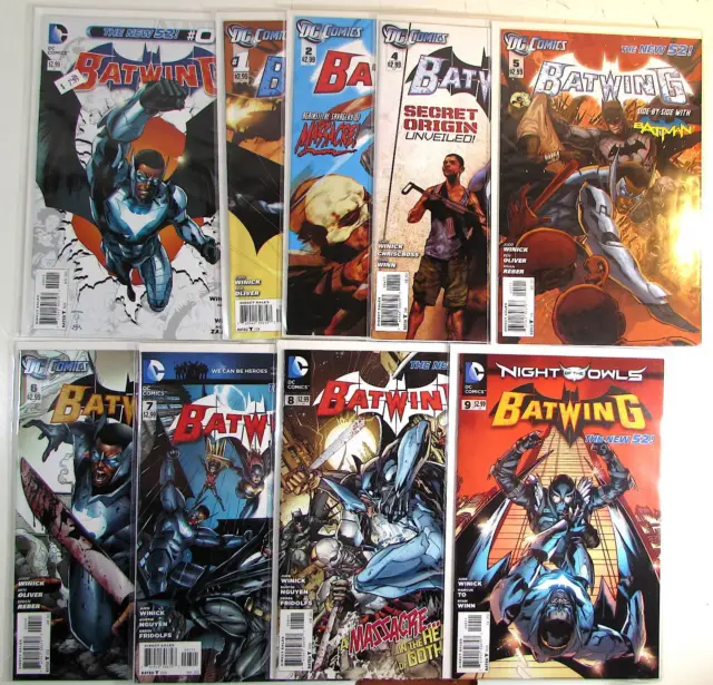 Batwing Lot of 9 #0,1,2,4,5,6,7,8,9 DC Comics (2011) NM 1st Print Comic Books