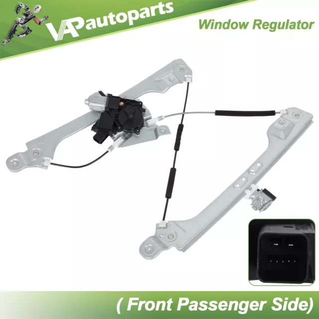 For 2010-15 Cadillac SRX Saab Front RH Passenger Power Window Regulator w/ Motor