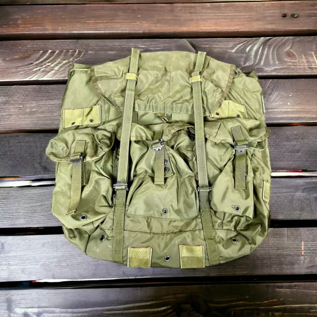 US Army Military Combat Nylon Large LC-1 Field Pack No Frame Lots Of Pockets