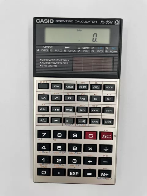 Casio Scientific Calculator FX-85N Vintage Aus Den 80er Taschenrechner mit case