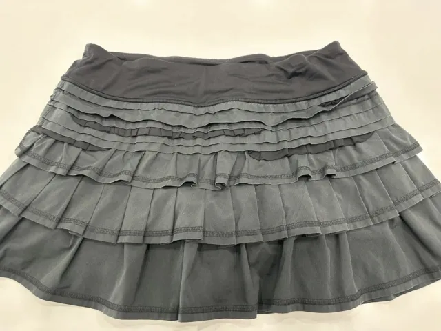 Lululemon Athletica Pace Setter Skirt in Bruised Berry/Wee Stripe
