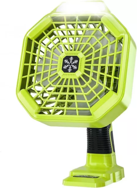 Battery Operated Fan for Camping for Ryobi ONE+ 18V Li-ion Ni-CD Ni-MH Battery