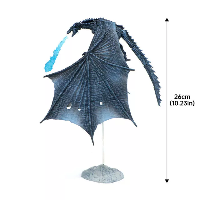 Game of Thrones Modellino Viserion drago di ghiaccio 10"" giocattoli PVC statua drago 2