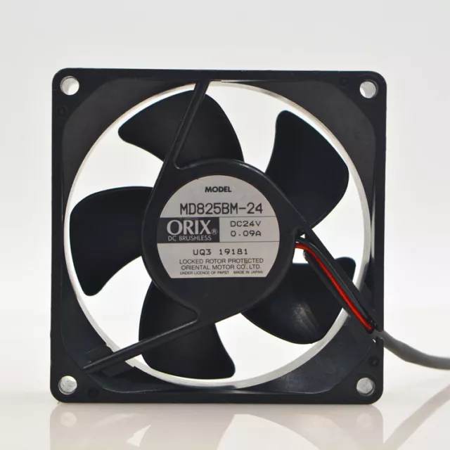 1pcs ORIX MD825BM-24 8CM8025 24V 0.09A Inverter Cooling Fan  2-wire