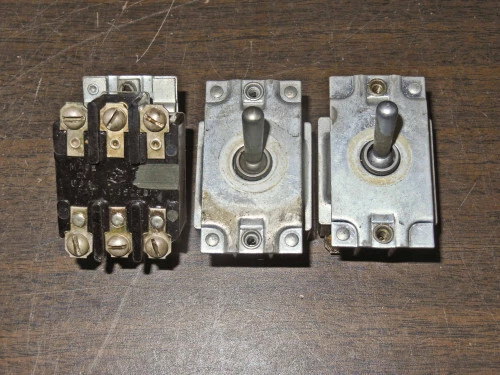 THREE 3 Pole Single Throw SCREW TERMINAL TOGGLE SWITCHES
