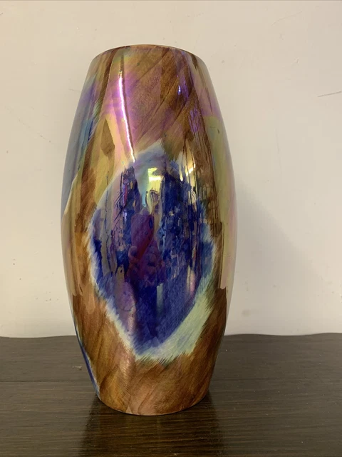Old Courtware Lustreware Ombre Ceramic Hand Painted 26cm High