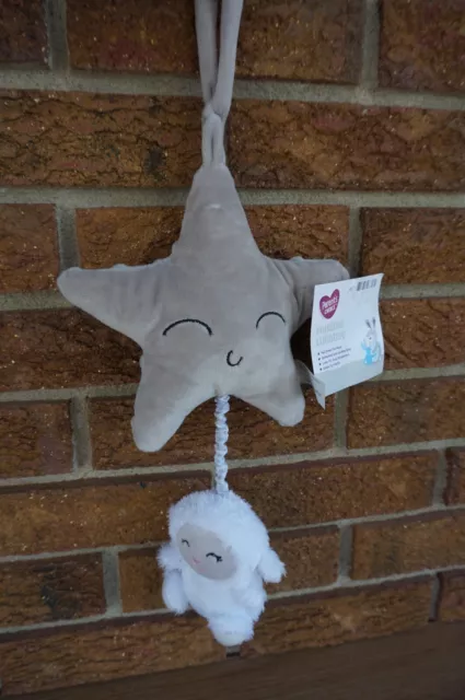 BABY MUSICAL Parents CHOICE Plush STAR Sheep White GRAY Crib PULL Sleep Lullaby