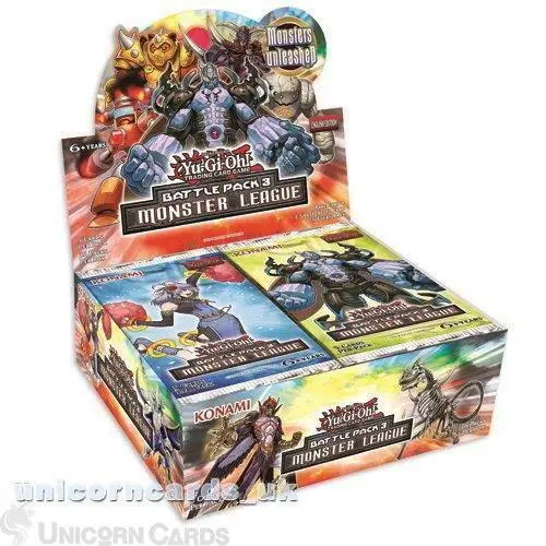 YuGiOh! Battle Pack 3: Monster League: 1st Edition Sealed Box x 36 Booster Packs