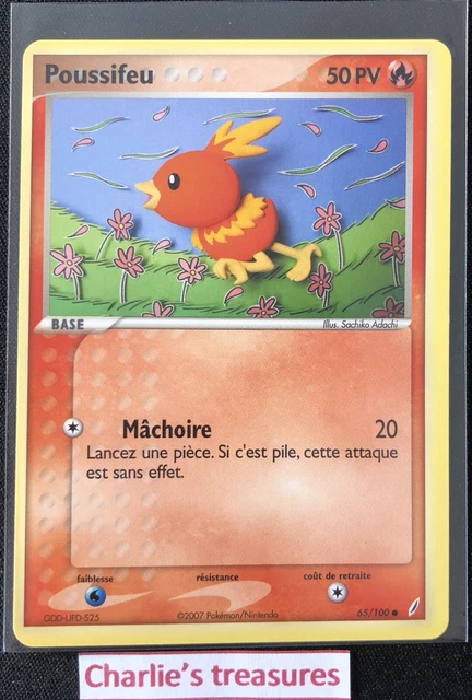 Carte Pokemon - Poussifeu - 65/100 - Ex Gardiens De Cristal - FR - NM+ / NEUF
