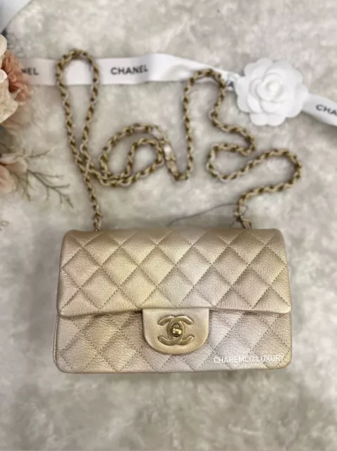 Chanel 22c Haul!!' - reveal of my square denim mini pearl crush and BONUS  unboxing 