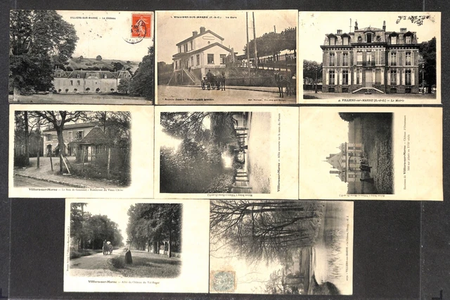 94 - Lot 16 CPA of VILLIERS SUR MARNE - see scans and descriptions