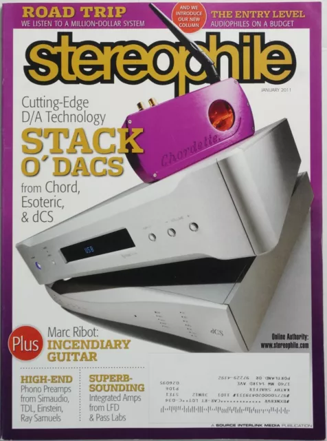 Stereophile Magazine January 2011 Chord Esoteric dCS Dac Chordette Audio Speaker