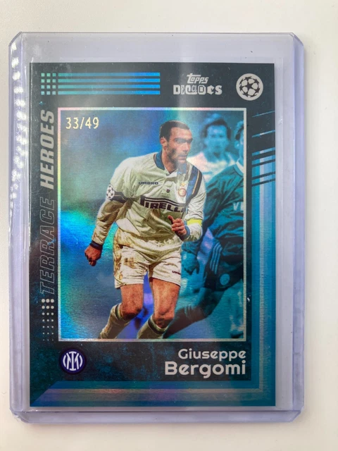 Foto cartolina Giuseppe Bergomi palleggia rookie INTER ⚽ Internazionale