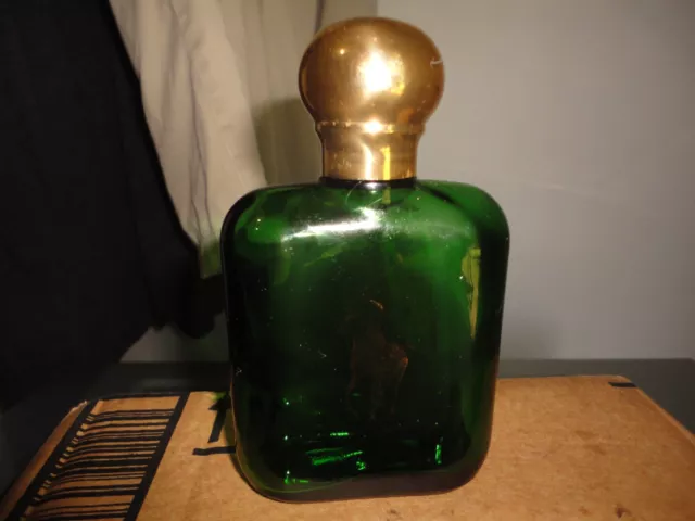 Ralph Lauren Polo Green Cologne ( EMPTY Bottle 4oz )