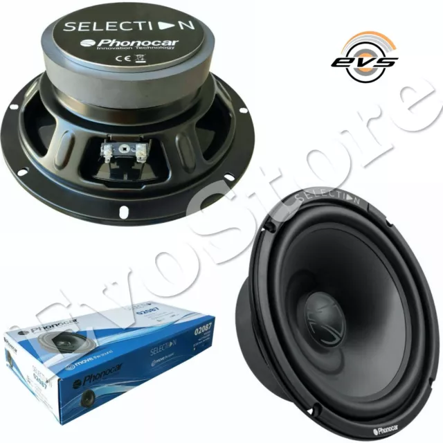 Paire Enceintes Haut-Parleurs Woofer pour Voiture 20 CM 200mm 300W 4Ohm Phonocar