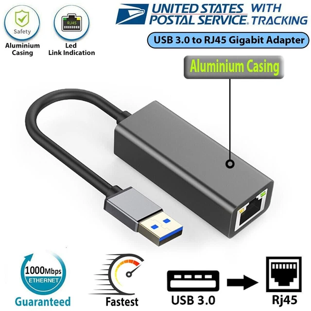 USB TO Adapter Rj45 Network LAN Gigabit 1000mbps For Macbook