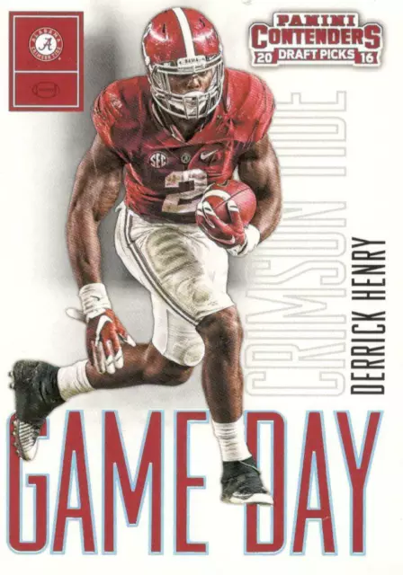 2016 Panini Contenders Draft Picks Game Day Tickets Derrick Henry #8 Rookie