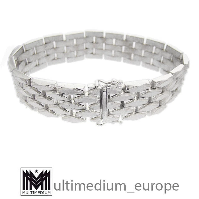 NKlaus Bracciale Donna Argento 925 Con Catena Ad Ancora - Lunghezza 19 Cm, Chiusura A Moschettone - 3