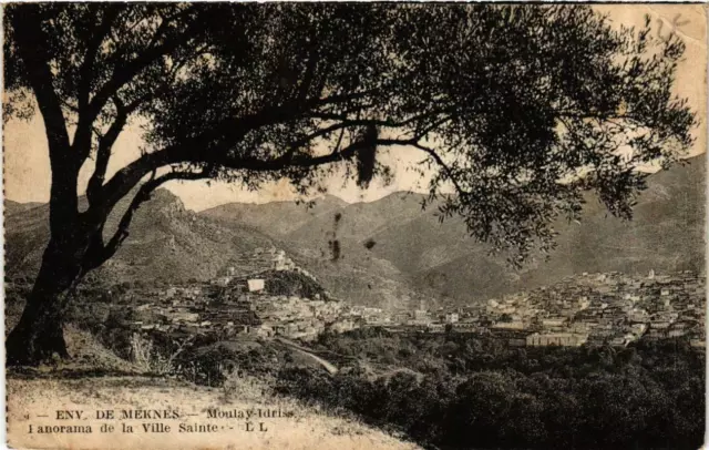 CPA AK Env.de MEKNES Moulay-Idriss Panorama de la Ville Sainte MAROC (720399)