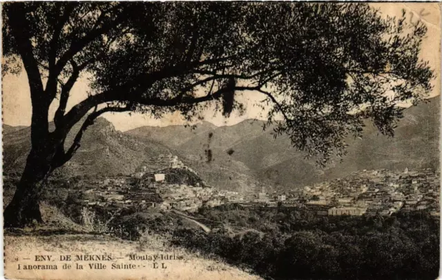 CPA AK approx. de MEKNES Moulay-Idriss Panorama of the Holy City MOROCCO (720399)