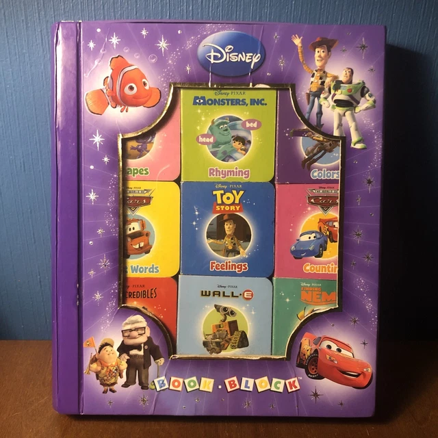 DISNEY PIXAR CHILD BOOK BLOCK Toy Story Cars Nemo Incredibles Kids