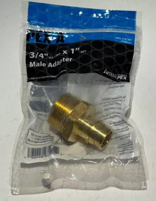 Apollo 3/4 in. Brass PEX-A Expansion Barb x 1 in. MNPT Male Adapter EPXMA341