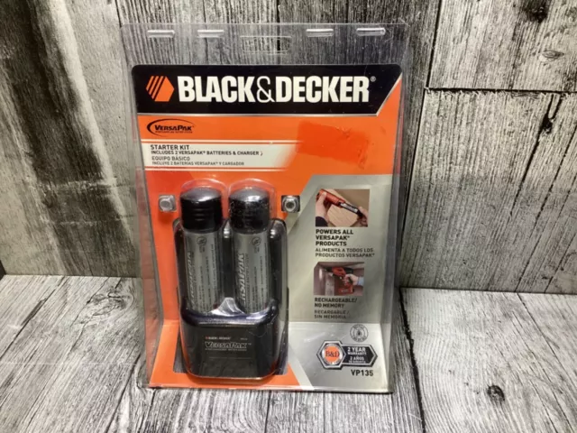 Black & Decker VersaPak 3.6V Battery 2 Pack VP105C Dust, Scum, Floor Buster  NEW