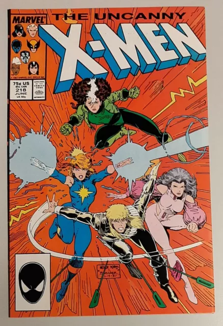 Uncanny X-Men #218, Marvel Comics, Jun 1987