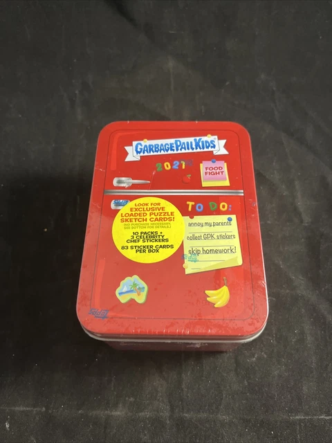 2021 Topps Garbage Pail Kids Food Fight  Refrigerator Tin ( Red )