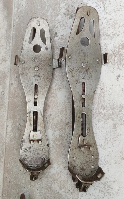 Patins à Glace Cuir Lutra - Hockey sur Glace - Vintage Taille