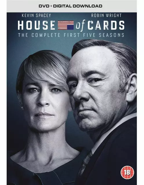 House Of Cards Complete Seasons 1-5 Dvd Boxset 20 Discs 1 2 3 4 5  Region 4