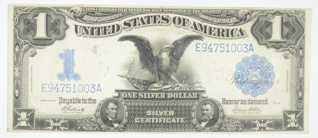 1899 $1 Black Eagle Silver Certificate - United States Large Note *2022