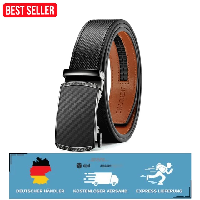 Herren-Ledergürtel Mit Automatischer Schnalle, Mod Produktbild-Vorschau 3