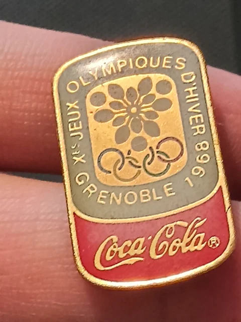 Pin's Lillehammer 94 JO - Coca Cola 300 Jours - Vintage émaillé Grand Feu, France