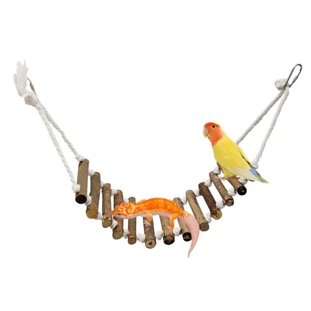 Holz Vogel Papagei Schaukel Spielzeug Hängende Leiter Spielzeug Haustier Klette