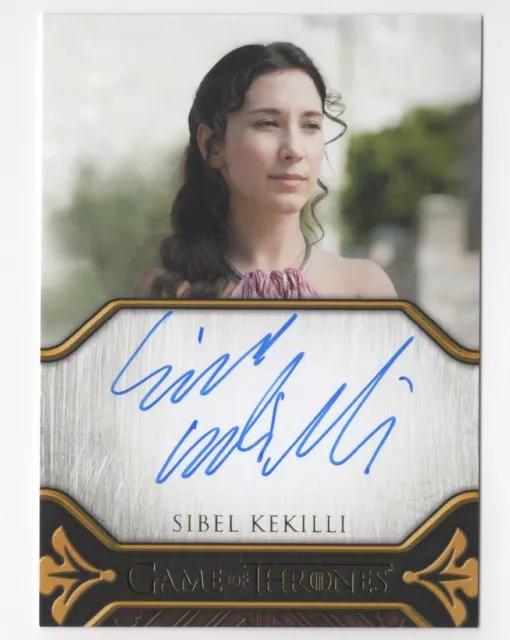 Sibel Kekilli as Shae GAME OF THRONES Art & Images Autograph Card Auto
