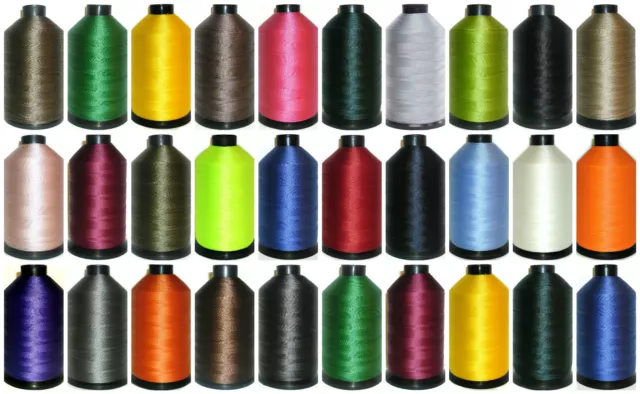 Strong Bonded Nylon Thread 40'S, 3000Mtr, Upholstery Assorted Colours, Free P&P