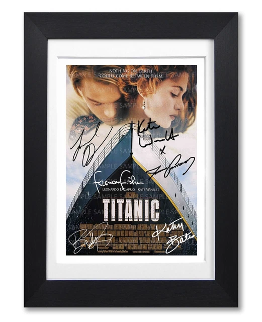 TITANIC MOVIE SIGNED Poster Print Photo Autograph Gift Film Leo