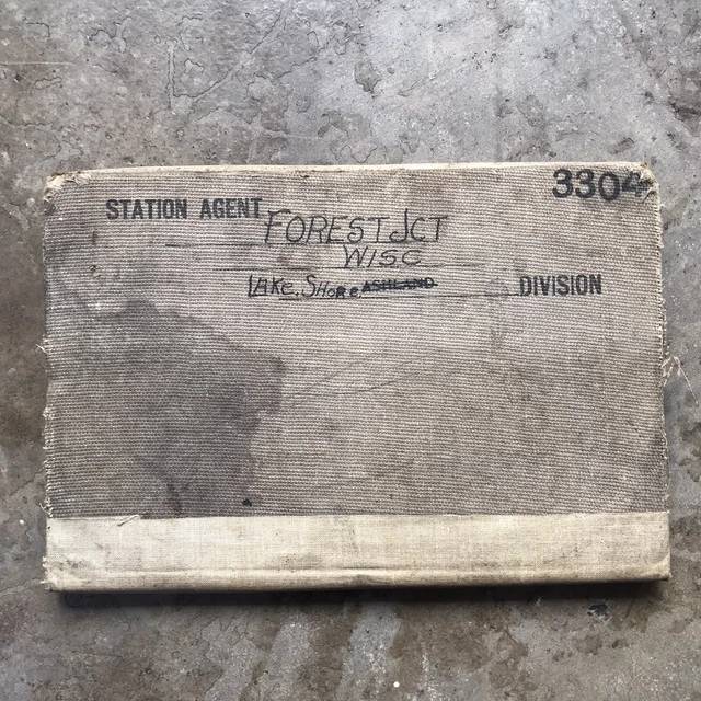 Chicago & North Western Railroad Stationary Booklet Forest Junction WI 1940-58