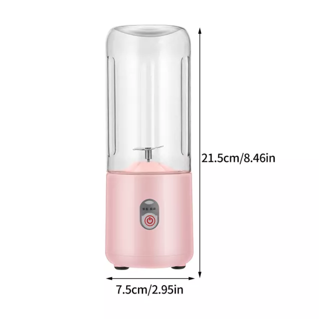500ml Juicer Cup Home Office Kitchen Mini Portable Blender Travel For Smoothies