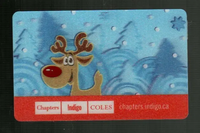 CHAPTERS ( Canada ) Rudolph in the Snow ( 2010 ) Lenticular Gift Card ( $0 )