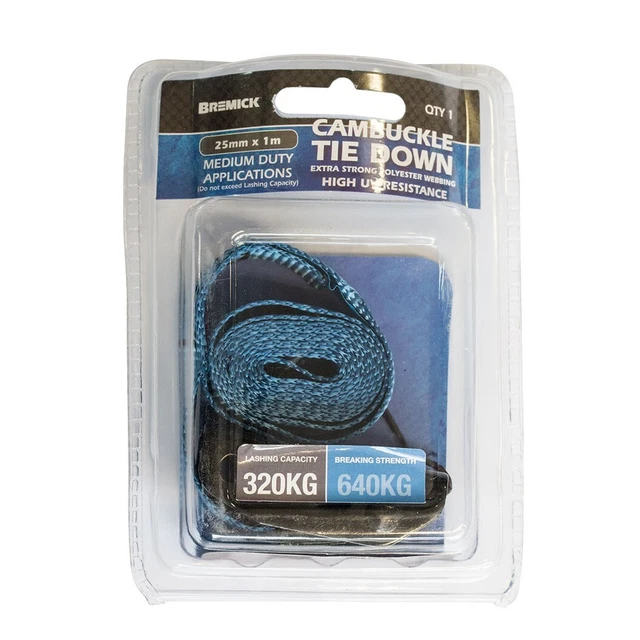 SA NEW Bremick Cambuckle Tie Down 25mm X 1m