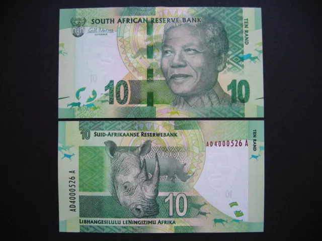 SOUTH AFRICA  10 Rand 2012  (P133)  UNC