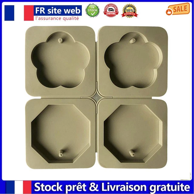 6 Cavity Irregular Shap Silicone Cake Mold DIY Candle Soap Mould (DB7016) fr