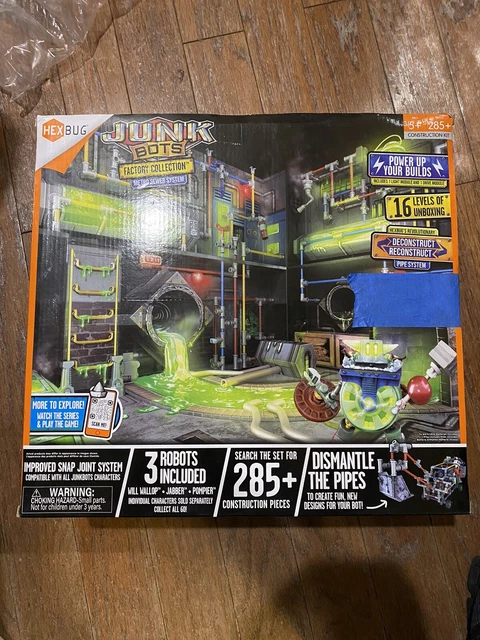 HEXBUG JUNKBOTS Large Factory Habitat Metro Sewer System, Surprise Toy Playset, HEXBUG JUNKBOTS Large Factory Habitat Metro Sewer System, Surprise Toy Playset,