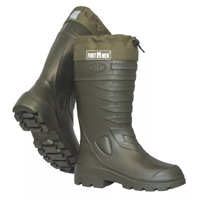 Federleichte EVA gefütterte Gummistiefel Herren Thermo Winter Arbeits stiefel