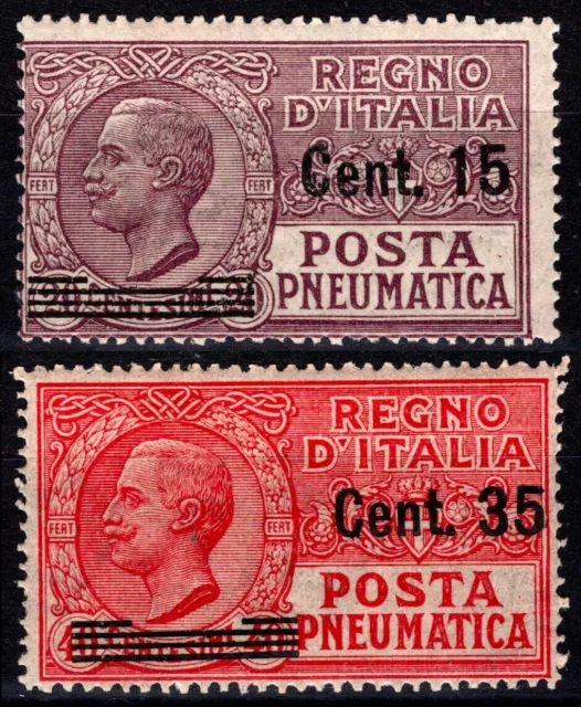 REGNO 1927 - Pneumatica tipo Leoni sovrastampati (MNH**)