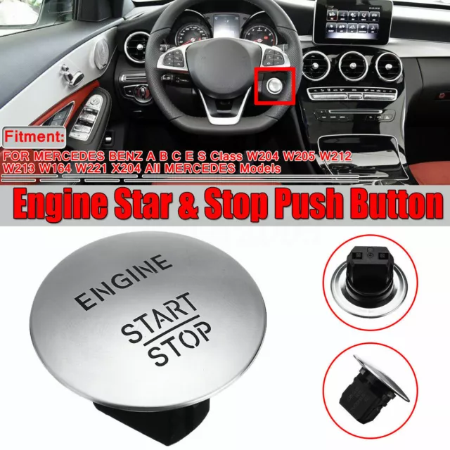 For Mercedes Benz Push To Start Button Keyless Go Engine Start Stop Push Button