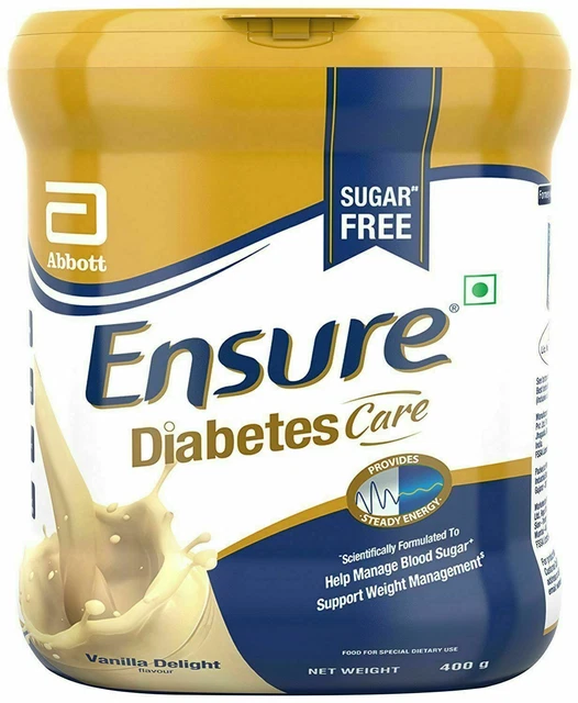 ABBOTT ENSURE DIABETIC Care Sugar Free Vanilla Delight Flavour 400gm