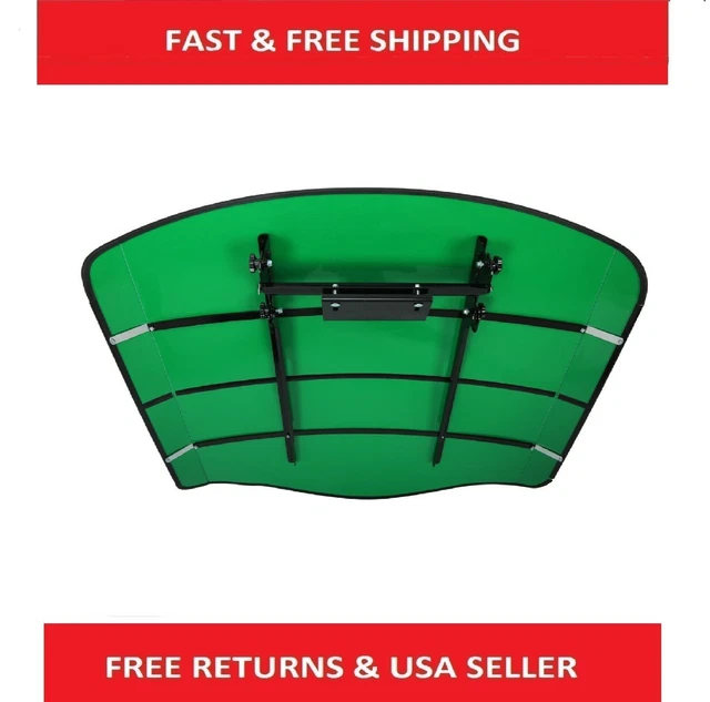 Green Plastic Tractor Canopy Including Mounting ROPS 52" X 52" Universal Fits